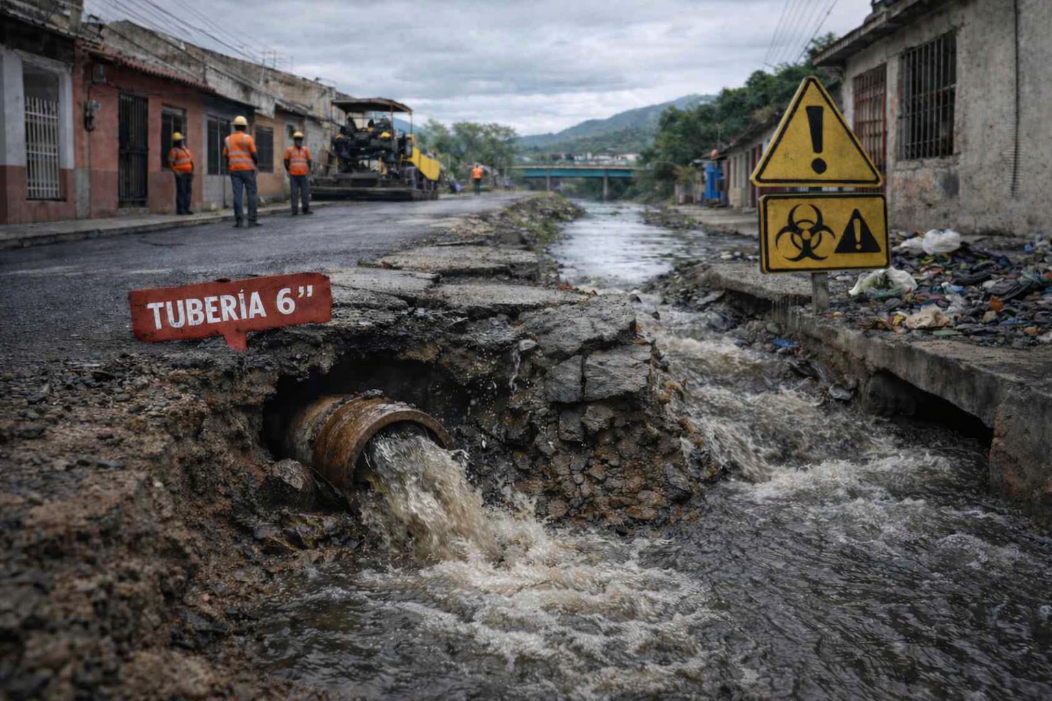 PAVIMENTAN HOY PARA ROMPER MAÑANA: ALERTAN POR OBRAS VIALES SIN CAMBIO DE TUBERÍAS EN SANTA MARTA